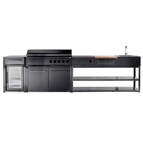 Myoutdoorkitchen - Gasolgrill nordic line, Svart (5 Burners)