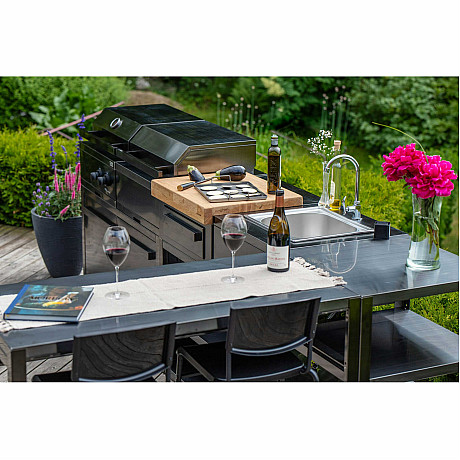 Myoutdoorkitchen -  Förvaringsmodul med arbetsbänk nordic line