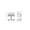 Myoutdoorkitchen - Gasolgrill classic line stainless 304SS med 6 Brännare