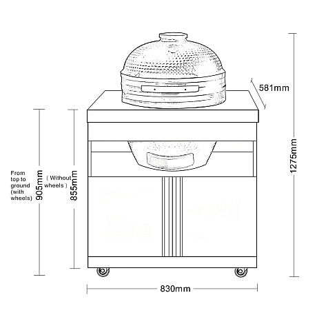 Myoutdoorkitchen - Modul med kamado