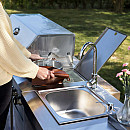 Myoutdoorkitchen -  Modul med dubbla sidobrännare, Rostfri för utekök