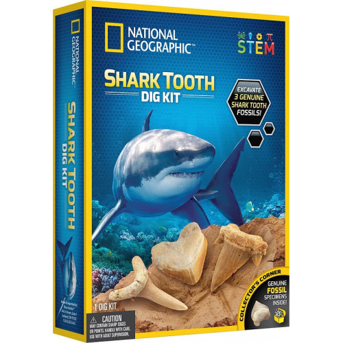 National Geographic - Shark Tooth Dig Kit lekset