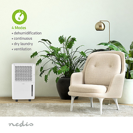 Nedis - DEHU10WT Luftavfuktare 10 l/Dag 100 m³/h