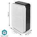 Nedis - DEHU30WTW Luftavfuktare SmartLife Wi-Fi 30 l/Dag 210 m³/h