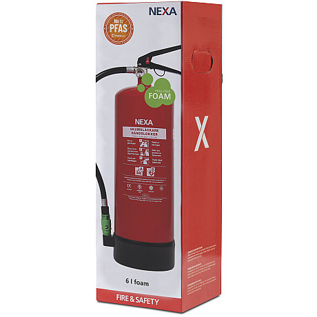 Nexa - Brandsläckare Skum Röd 6L 21A 144B