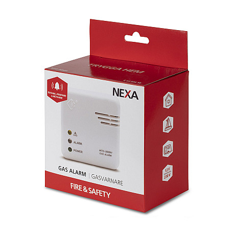 Nexa - MTG-3000H Gasvarnare 230V/12V