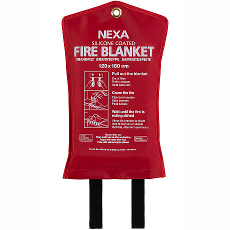 Nexa - FB-180 RM Brandfilt Silikon Röd 120x180 cm