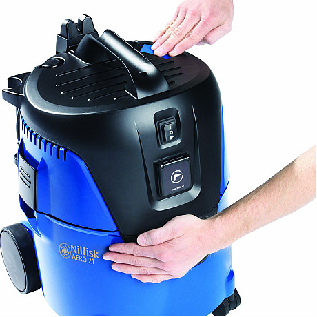 Nilfisk - AERO 21-21 PC   - Blå, Professionell våt och torrsugning