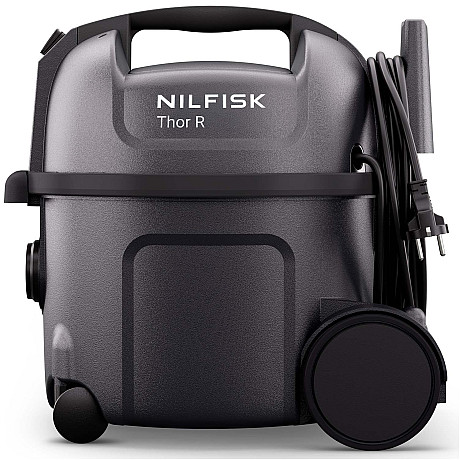 Nilfisk - Thor R - Proffsdammsugare med påse - Svart, Kraftfull 750 W motor med hög sugförmåga