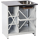 Nimo - TB 800 T Tvättbänk höger, Vit