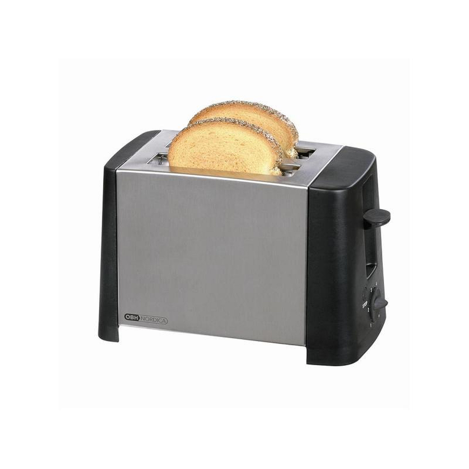 Obh nordica br&ouml;drost design inox helautomatisk 2-skivig br&ouml;drost