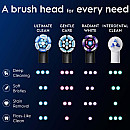 Oral-B - Svart - iO-borsthuvuden 16° strån och indikator