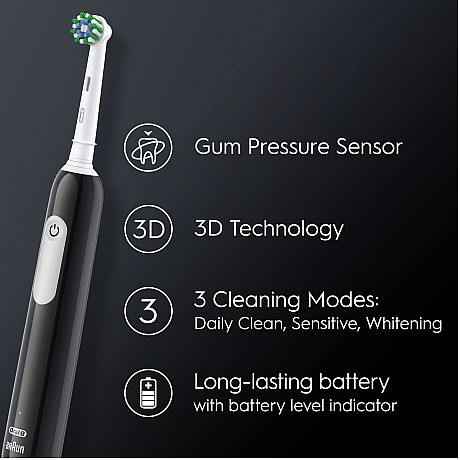 Oral-B - Svart - Timer och tandköttsskydd