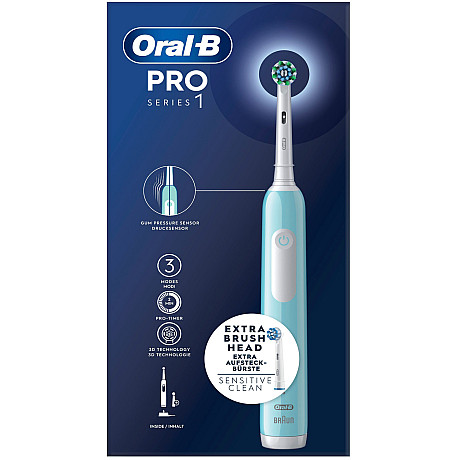 Oral-B - Blå - Tryckkontroll och tre rengöringslägen