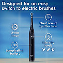 Oral-B - Svart/grön - Tysta intensiteter och tryckskydd