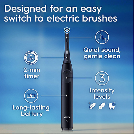 Oral-B - Svart/rosa - Tysta nivåer och trycksensor