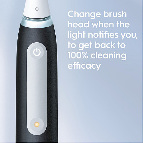 Oral-B - Mattsvart/blå - iO-teknik och tryckskydd