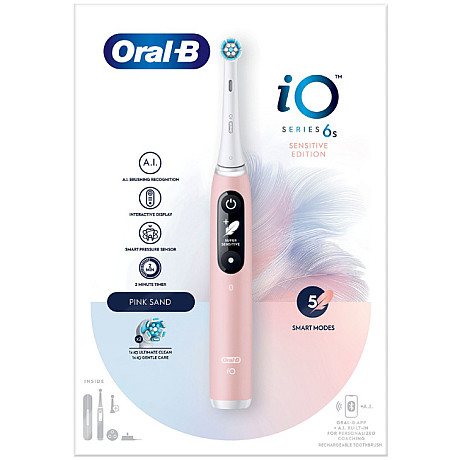 Oral-B - Rosa - iO-modell med display och fem borstlägen