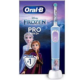 Eltandborste Oral-B - Blå - Junior 3+ två lägen och klistermärken