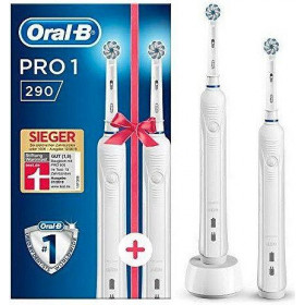 Oral-B - Pro 1 290 elektrisk tandborste, dubbel ram