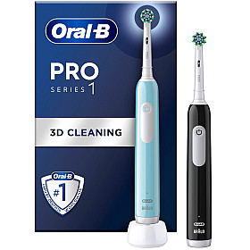 Eltandborste Oral-B - Svart/blå - 3d-rengöring och trycksensor