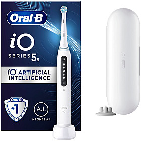 Eltandborste Oral-B - Vit - Mikrovibrationer och AI-guidning