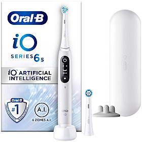 Eltandborste Oral-B - Vit - iO-modell med interaktiv display och lägen