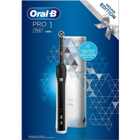 Oral-B - elektrisk tandborste Pro 1-750 Svart Oral-B - elektrisk tandborste Pro 1-750 Svart