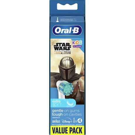Oral-B - borsthuvuden Star Wars Madalorian, 4-pack Oral-B - borsthuvuden Star Wars Madalorian, 4-pack