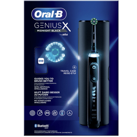 Oral-B - Genius X Black CA + Travel Case Oral-B - Genius X Black CA + Travel Case