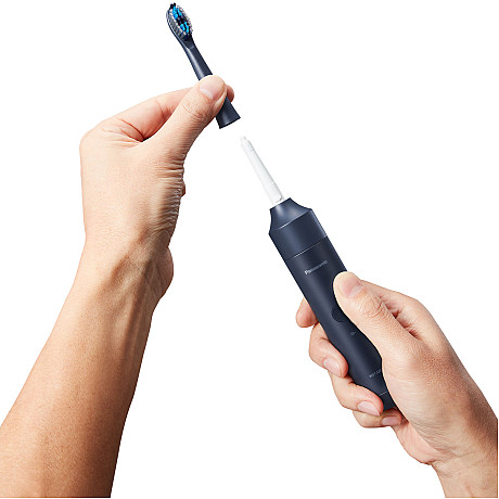 Panasonic - Svart - Multishape-kompatibel sonisk borstning