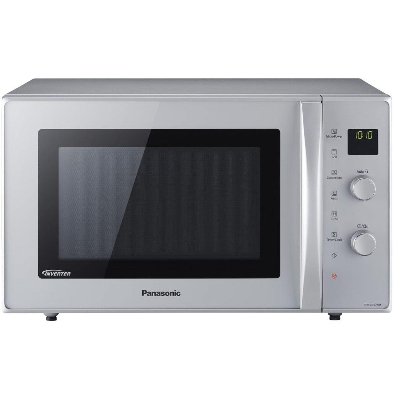 Panasonic frist&aring;ende mikrov&aring;gsugn nn-cd575mepg - rostfri - 27l volym, varmluft + grill