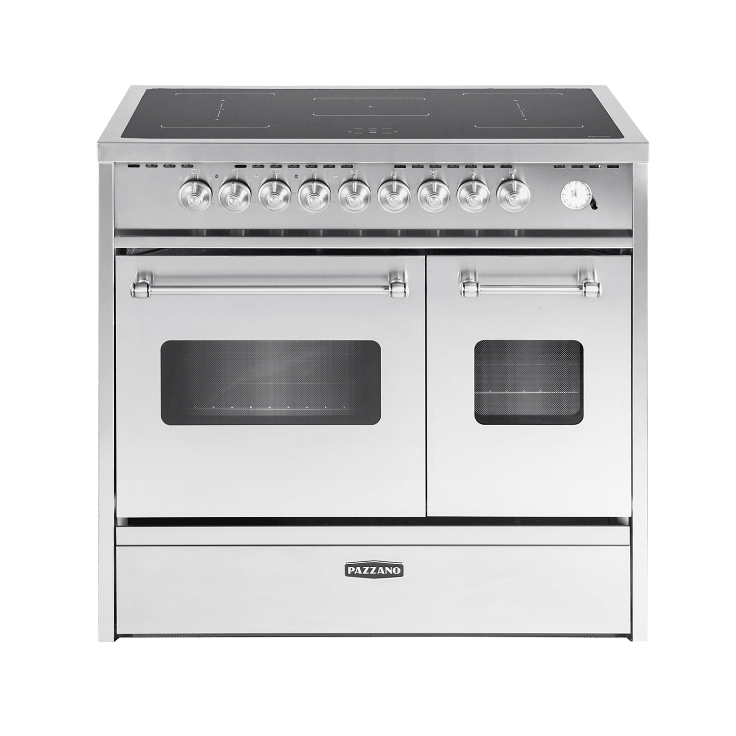 Pazzano induktionsspis  induktionsspis cuore 90 cm (2 ugnar) (rostfri/borstat st&aring;l)