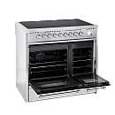 Pazzano -  Induktionsspis Cuore 90 cm (2 ugnar) (Rostfri/Borstat stål)