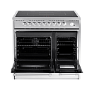 Pazzano -  Induktionsspis Cuore 90 cm (2 ugnar) (Rostfri/Borstat stål)