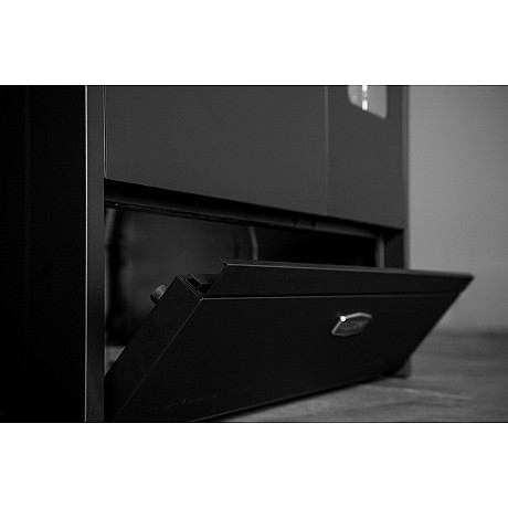 Pazzano -  Gasspis Cuore 90 cm (2 ovens) (Svart/Borstat stål)