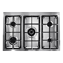 Pazzano -  Gasspis Cuore 90 cm (2 ovens) (Svart/Borstat stål)