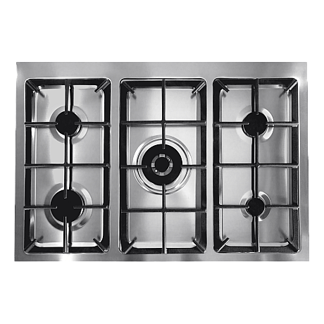 Pazzano -  Gasspis Cuore 90 cm (2 ovens) (Svart/Borstat stål)