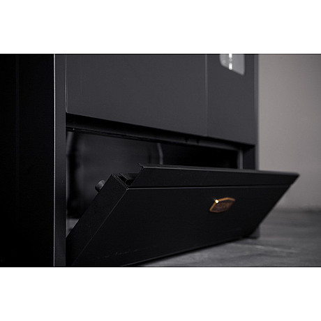 Pazzano -  Gasspis Cuore 90 cm (2 ovens) (Svart/Borstad mässing)