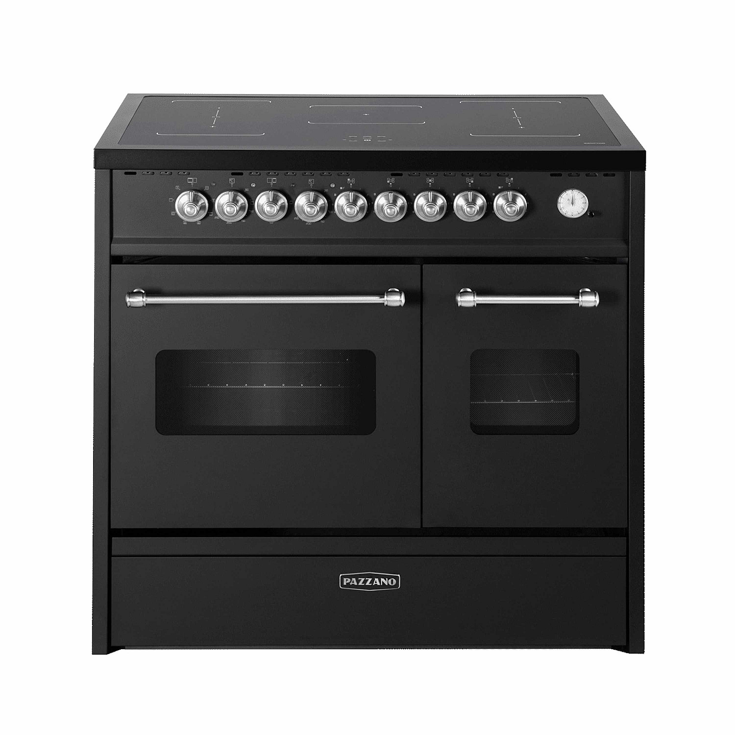 Pazzano induktionsspis  induktionsspis cuore 90 cm, svart/inox