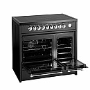 Pazzano -  Induktionsspis Cuore 90 cm, Svart/Inox