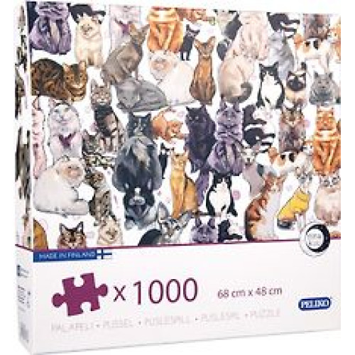 Peliko - Cats pussel. 1000 bitar - snabb leverans