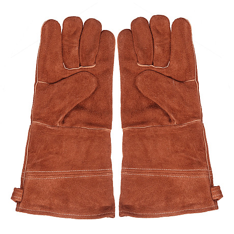 Pepper -  Grillhandskar läder 38 cm, Large Brun