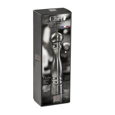 Peugeot - Paris Chef pepparkvarn 22 cm, borstad stål Peugeot - Paris Chef pepparkvarn 22 cm, borstad stål