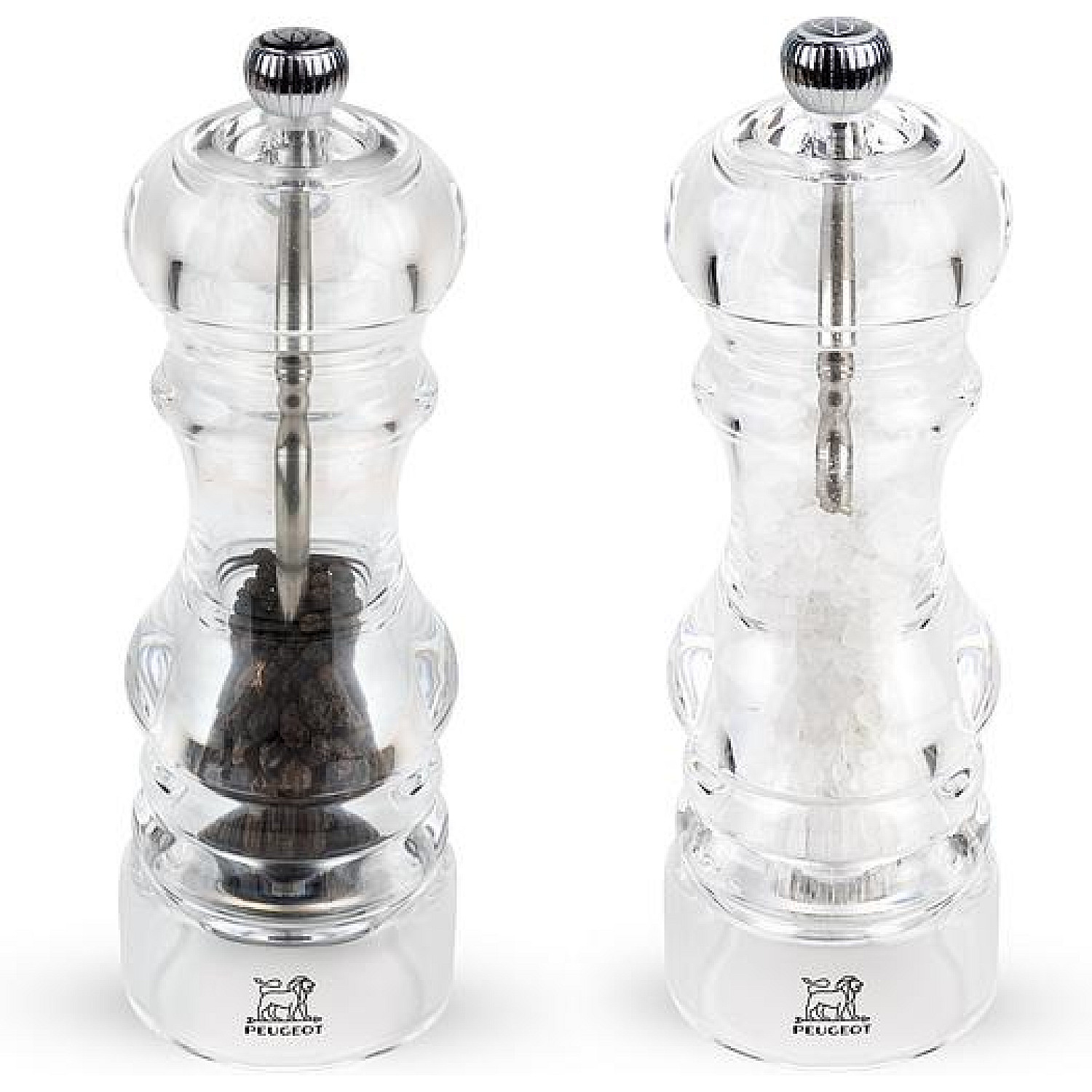 Peugeot kryddkvarn nancy 2/900818 salt & pepparkvarn 18cm transparent