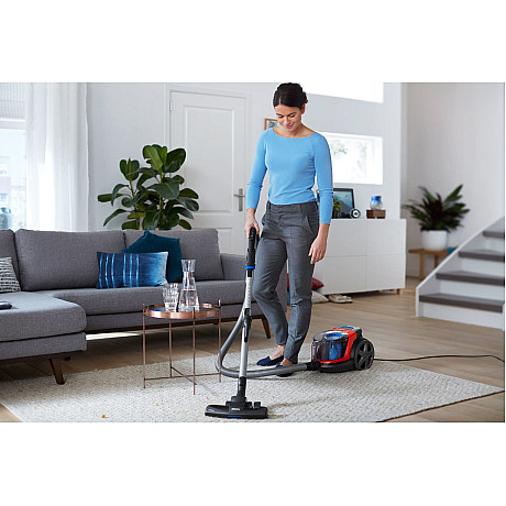 Philips - FC9330/09 - Powerpro påslös  - Röd, TriActive-munstycke för 3-vägs rengöring