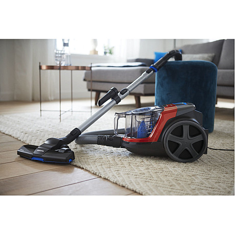 Philips - FC9330/09 - Powerpro påslös  - Röd, TriActive-munstycke för 3-vägs rengöring