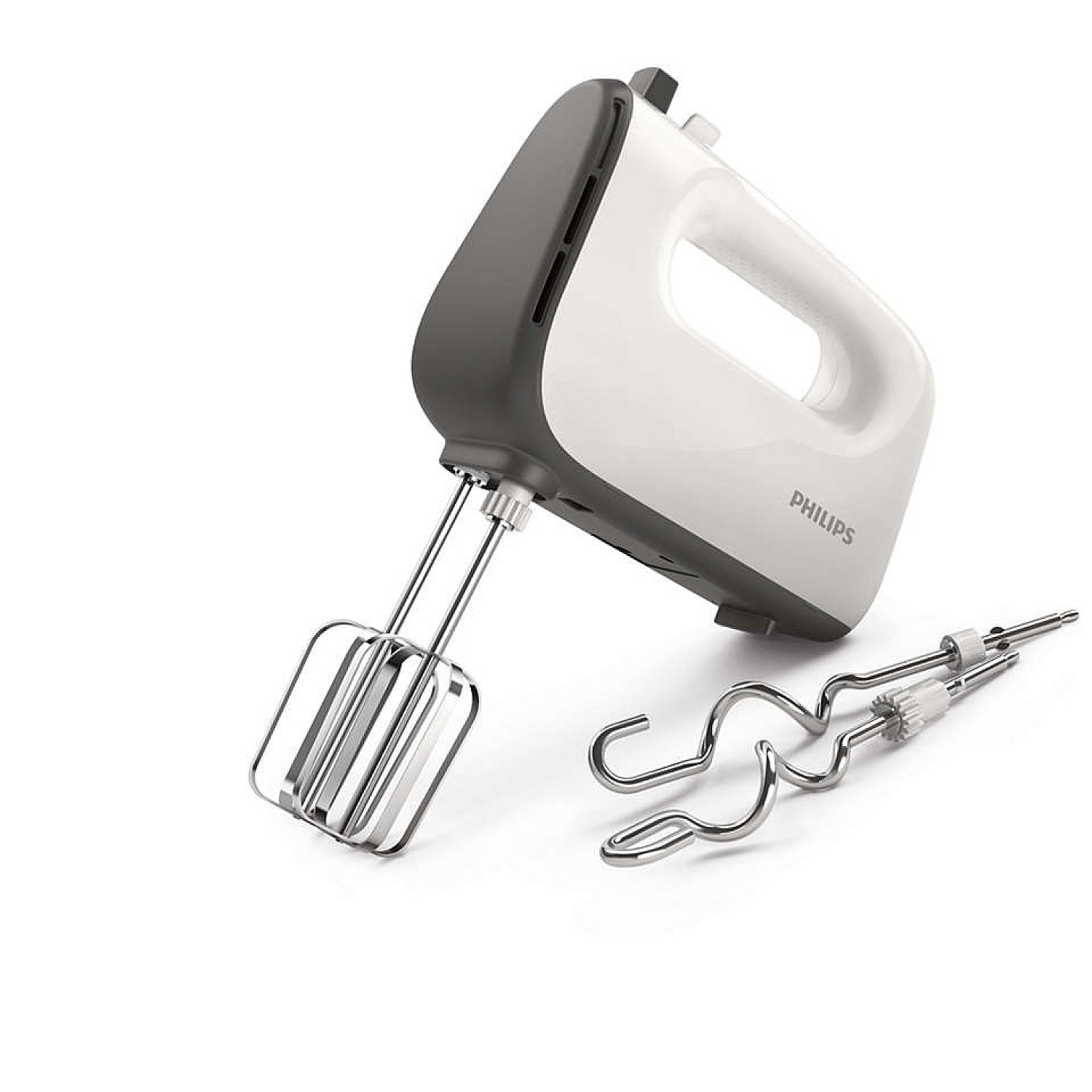 Philips elvisp hr3740/00 handmixer 450w kaschmirgr&aring; turbofunktion