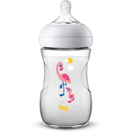 Philips - Avent SCF070/21 Natural 260 ml, Flamingo Philips - Avent SCF070/21 Natural 260 ml, Flamingo