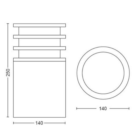 Philips Hue - White Lucca-piedestal för utomhusbruk Philips Hue - White Lucca-piedestal för utomhusbruk